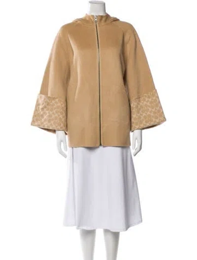 Pre-owned Coach Wool Jacket W/ Tags In Neutral