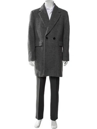 Pre-owned Coach Wool Overcoat W/ Tags In Grey
