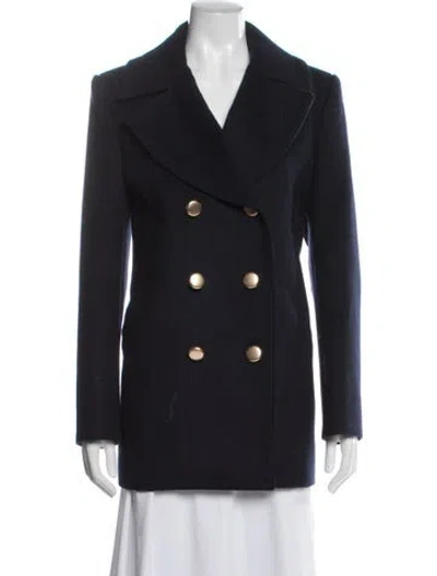 Pre-owned Coach Wool Peacoat W/ Tags In Blue