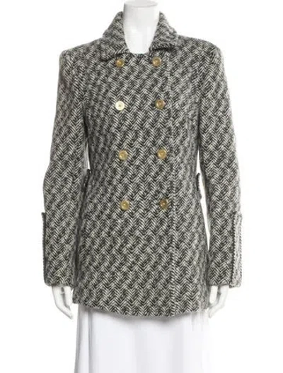 Pre-owned Coach Wool Printed Jacket In Neutral