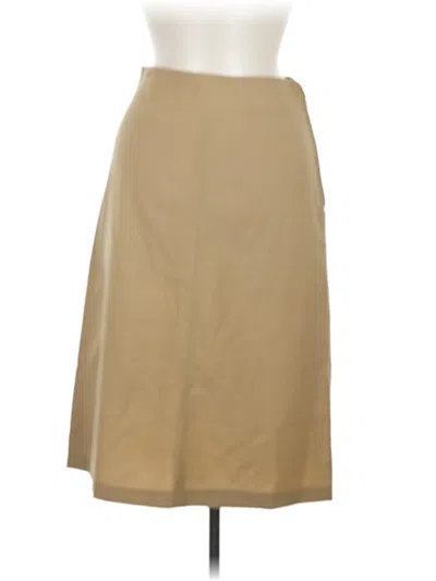 Pre-owned Coach Wool Skirt In Tan