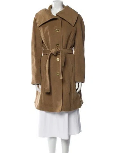Pre-owned Coach Wool Trench Coat In Brown