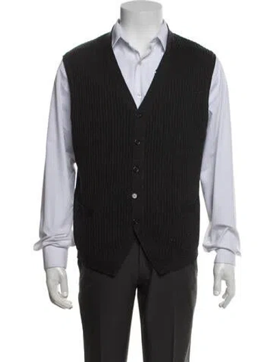 Pre-owned Coach Wool Vest In Grey
