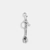 Coach Wrench Bag Charm In Silver