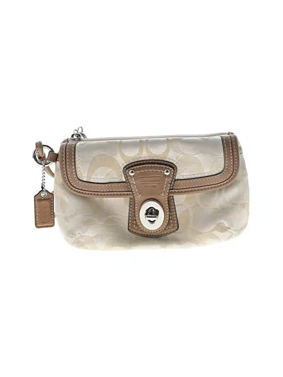 Pre-owned Coach Wristlet In Brown