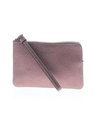 Pre-owned Coach Wristlet In Pink