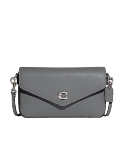 Coach Wyn Flip Shoulder Bag In Grey