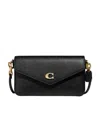 Coach Womens Wyn Black Cross Body Bag In Black