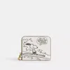 Coach X Peanuts Essential Billfold Wallet With Newspaper Print