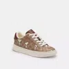 Coach X Peanuts High Line Sneaker In Signature Canvas With Snoopy Print