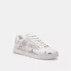 Coach X Peanuts High Line Sneaker With Newspaper Print In White