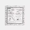Coach X Peanuts Newspaper Print Silk Square Scarf In Multi