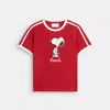 Coach X Peanuts Ringer T Shirt Aus Biobaumwolle