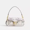 Coach X Peanuts Tabby Shoulder Bag 26 With Newspaper Print