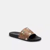 Coach X Peanuts Udele Sport Slide In Signature Canvas With Snoopy Print