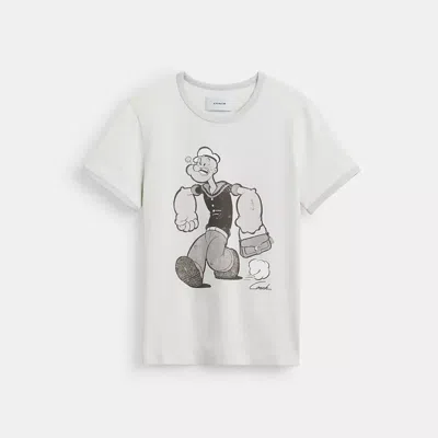 Coach X Popeye Ringer-t-shirt In Grey