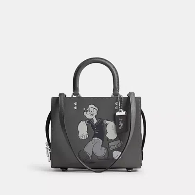 Coach X Popeye Rogue Bag 25 In Silver/grey Multi