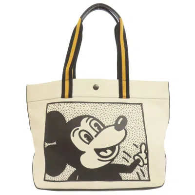 Pre-owned Coach Yellow Canvas Tote Bag ()