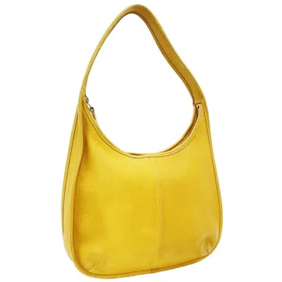 Pre-owned Coach Yellow Leather Handbag Shoulder Bag ()