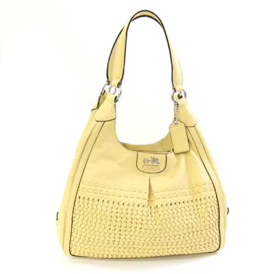 Pre-owned Coach Yellow Leather Shoulder Bag ()