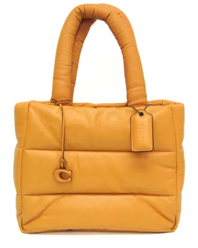 Coach Yellow Leather Tote (authentic Pre-loved)