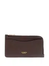 Coach New York Leather Cardholder In Brown