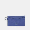 Coach Zip Card Case In Blueberry