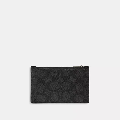 Coach Zip Card Case In Colorblock Signature Canvas