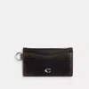 Coach Zip Card Case In Loved Leather In Multi
