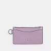 Coach Zip Card Case In Soft Purple
