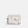 Coach Zip Card Case With Star Print In White