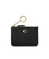 Coach Mini Id Skinny Wallet In Black