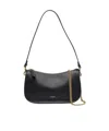 Coach Natural Grain Leather Waverly Bag Shoulder Bags Black In Black