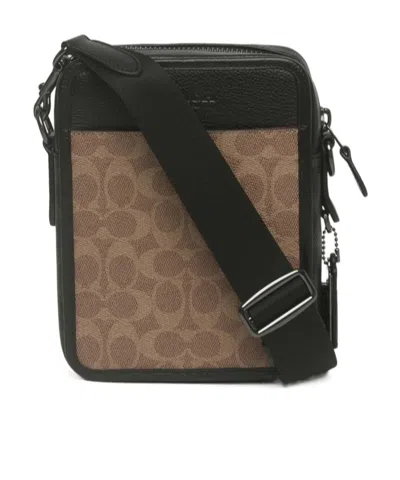 Coach Zippered Crossbody Bag In Black