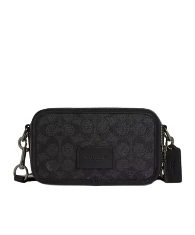 Coach Zippered Crossbody Bag In Black
