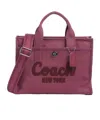 Coach Zippered Shoulder Bag In Red