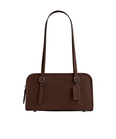 Coach Zippered Shoulder Bag In Brown