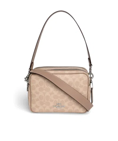 Coach Zippered Shoulder Bag In Brown