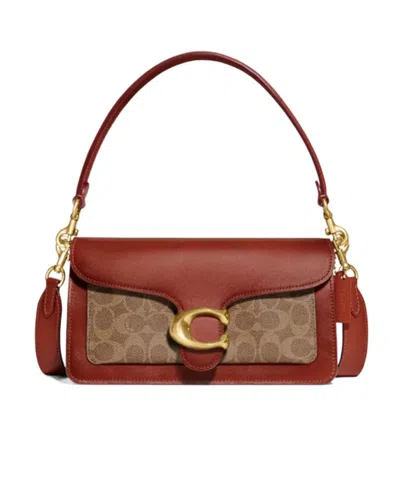 Coach Zippered Shoulder Bag In Brown