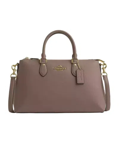 Coach Zippered Shoulder Bag In Brown
