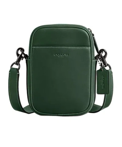 Coach Zippered Shoulder Bag In Green