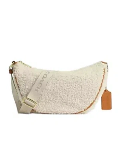 Coach Zippered Shoulder Bag In Nude