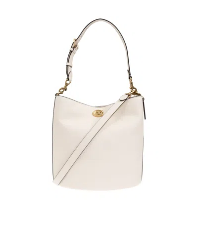 Coach Zippered Shoulder Bag In Pink