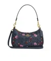 Coach Zippered Shoulder Bag Shoulder Bag In Black