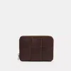 Coach Zip Around Wallet In Upcrafted Leather In Brown