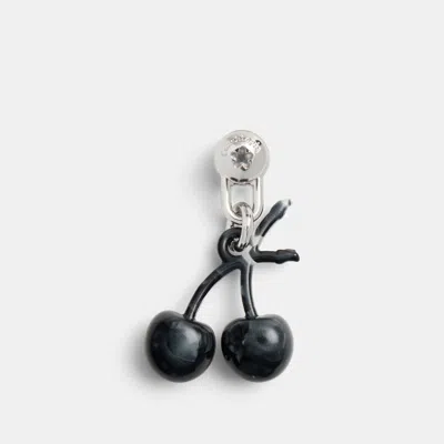 Coachtopia Cherry Bag Charm With Screwback In Black