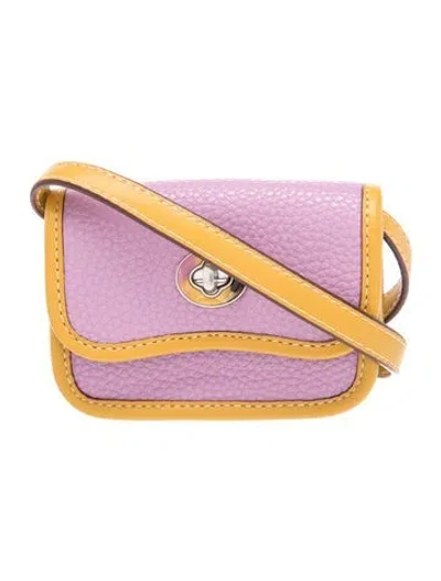 Pre-owned Coachtopia Leather Crossbody Bag In Purple