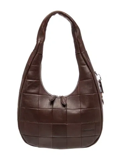 Pre-owned Coachtopia Leather Hobo In Brown