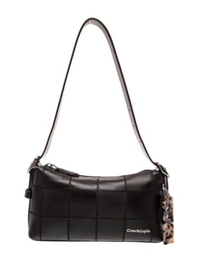 Pre-owned Coachtopia Leather Shoulder Bag In Black