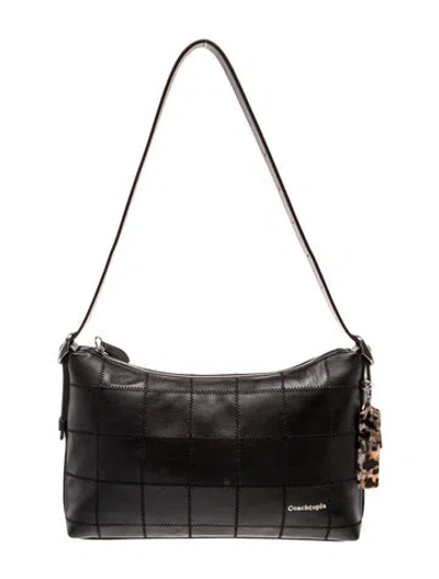 Pre-owned Coachtopia Leather Shoulder Bag In Black